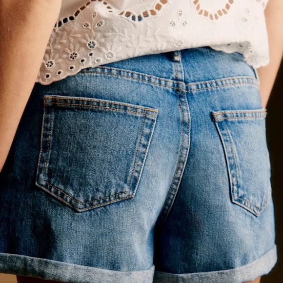 Sezane Niels Shorts Denim - Size 6/38 - Picture 3 of 7